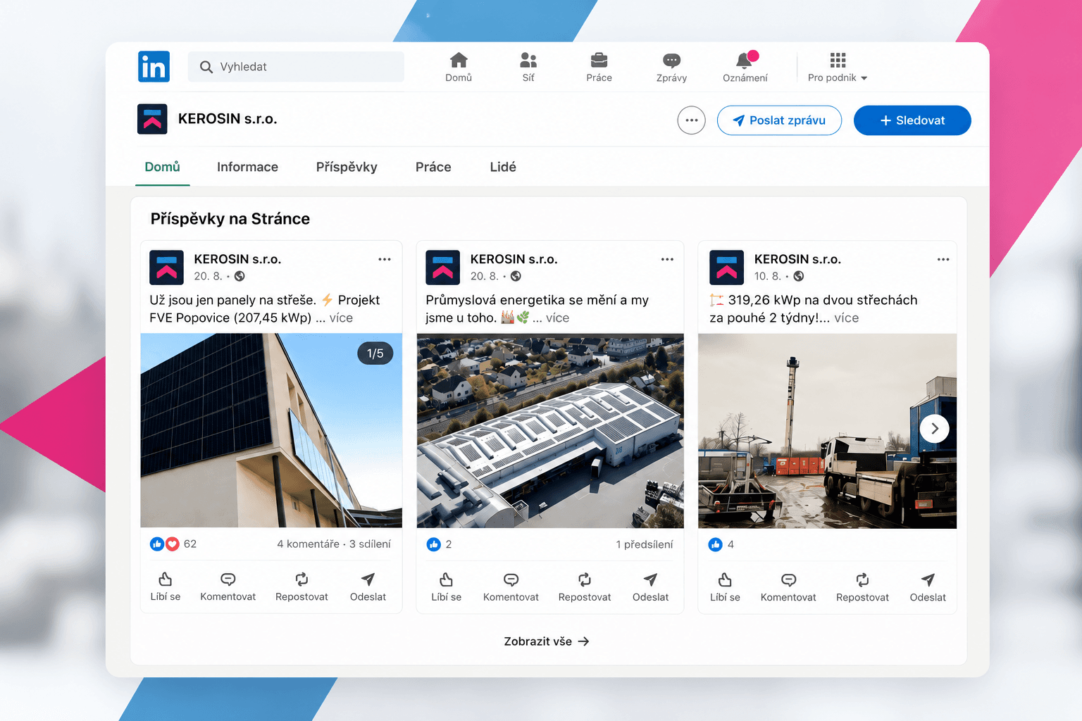 Mockup Linkedin profil