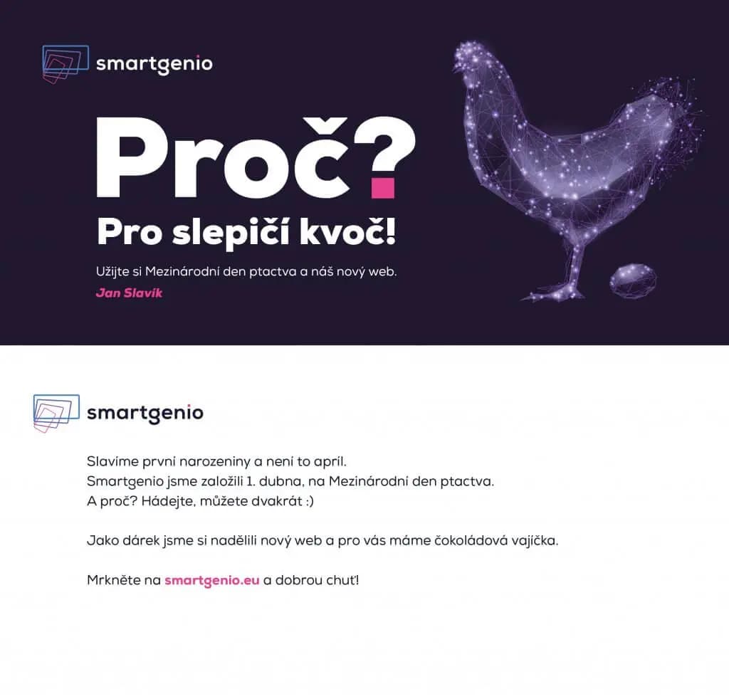 Smartgenio — měsíční správa