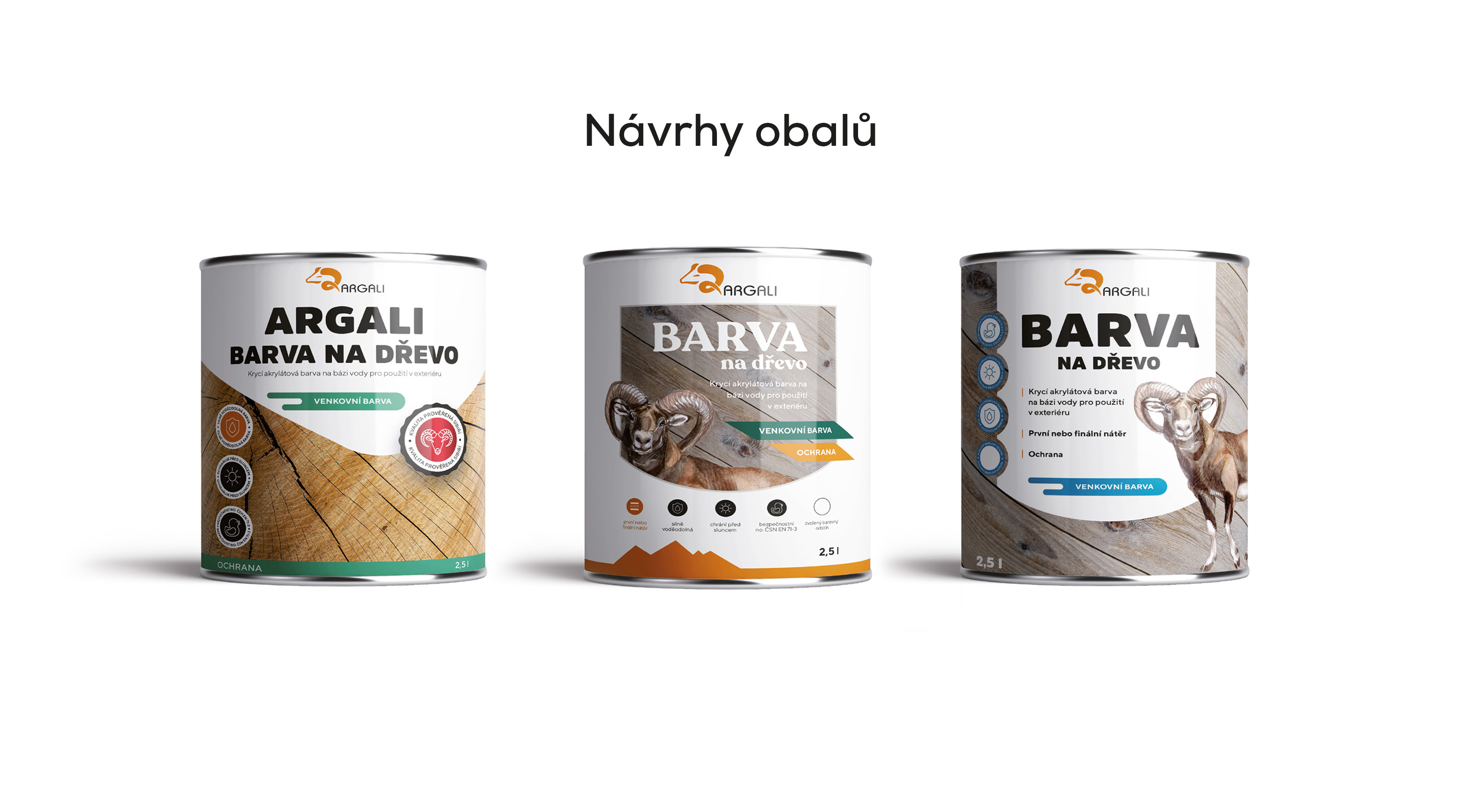 Argali - návrh obalů Argali - návrh obalů