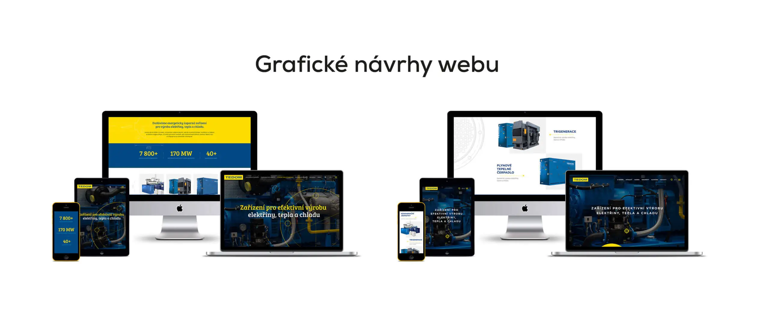 TEDOM - grafické návrhy webu